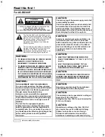 Preview for 2 page of Panasonic AG-BS300P Operating Instructions Manual