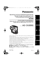 Panasonic AG-CA300G Operating Instructions Manual preview