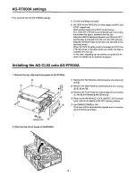 Preview for 3 page of Panasonic AG-CL52 Operating Instructions Manual