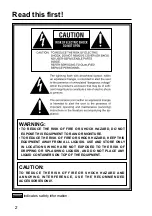 Preview for 2 page of Panasonic AG-CPD15P Operating Instructions Manual