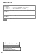 Preview for 2 page of Panasonic AG-CVF10G Operating Instructions Manual