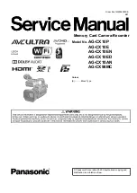 Предварительный просмотр 1 страницы Panasonic AG-CX10P Service Manual