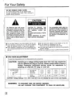 Preview for 2 page of Panasonic AG-DA100 Operating Instructions Manual