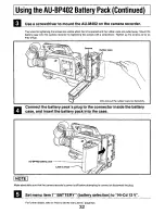 Предварительный просмотр 32 страницы Panasonic AG-DP800HP Manual