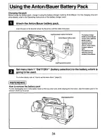 Предварительный просмотр 34 страницы Panasonic AG-DP800HP Manual