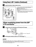 Предварительный просмотр 36 страницы Panasonic AG-DP800HP Manual