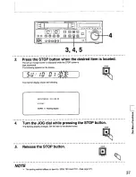 Preview for 37 page of Panasonic AG-DS850P Operating Instructions Manual