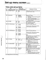 Preview for 46 page of Panasonic AG-DS850P Operating Instructions Manual