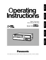 Panasonic AG-DTL1E Operating Insructions preview