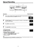 Предварительный просмотр 11 страницы Panasonic AG-DV1000P Operating Instructions Manual