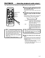 Предварительный просмотр 47 страницы Panasonic AG-DV2500 - Professional Video Cassete recorder/player Operating Instructions Manual