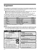 Preview for 2 page of Panasonic AG-DV2500E Operating Instructions Manual