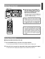 Preview for 27 page of Panasonic AG-DV2500E Operating Instructions Manual