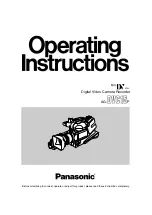 Предварительный просмотр 1 страницы Panasonic AG- DVC 15P Operating Instructions Manual