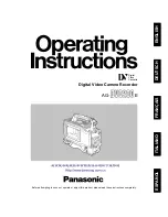 Panasonic AG-DVC 200E Operating Instructions Manual preview