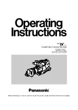 Panasonic AG-DVC10 Operating Instructions Manual preview