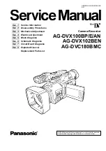 Panasonic AG-DVC180BMC Service Manual preview