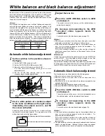 Preview for 20 page of Panasonic AG-DVC200P Operating Instructions Manual