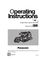 Preview for 1 page of Panasonic AG-DVC7P Operating Instructions Manual