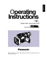 Panasonic AG-DVX100A - Pro 3-CCD MiniDV Proline Camcorder Operating Manual preview