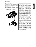 Предварительный просмотр 61 страницы Panasonic AG-DVX100A - Pro 3-CCD MiniDV Proline Camcorder Operating Manual