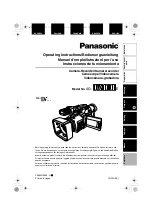 Panasonic AG-DVX100BE Operating Instructions Manual preview