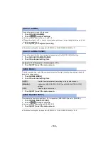 Preview for 138 page of Panasonic AG-DVX200AN Operating Instructions Manual