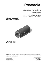 Предварительный просмотр 1 страницы Panasonic AG-HCK10 Operating Instructions Manual