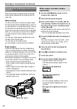 Предварительный просмотр 42 страницы Panasonic AG-HMC40 Operating Instructions Manual