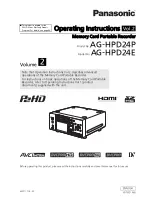 Предварительный просмотр 64 страницы Panasonic AG-HPD24E Operating Instructions Manual