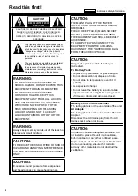 Preview for 2 page of Panasonic AG-HPG20E Operation Instruction Manual