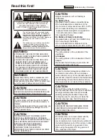 Preview for 2 page of Panasonic AG HPX170 - Pro 3CCD P2 High-Definition Camcorder Operating Instructions Manual