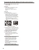 Preview for 56 page of Panasonic AG HPX170 - Pro 3CCD P2 High-Definition Camcorder Operating Instructions Manual