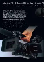 Предварительный просмотр 2 страницы Panasonic AG-HPX172 Brochure & Specs