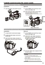 Preview for 15 page of Panasonic AG-HPX172EN Operating Instructions Manual