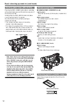 Предварительный просмотр 12 страницы Panasonic AG-HPX250 Operating Instructions Manual