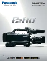 Panasonic AG-HPX300 Brochure & Specs preview