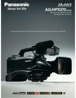 Panasonic AG-HPX370 Brochure & Specs preview