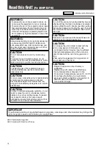 Preview for 4 page of Panasonic AG-HPX370 Operating Instructions Manual