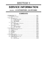 Предварительный просмотр 9 страницы Panasonic AG-HPX500 Service Manual