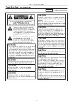 Предварительный просмотр 2 страницы Panasonic ag-hpx600ej Operating Instructions Manual