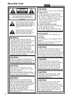 Предварительный просмотр 2 страницы Panasonic AG HVX200 - Camcorder Operating Instructions Manual