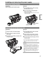 Предварительный просмотр 17 страницы Panasonic AG HVX200 - Camcorder Operating Instructions Manual