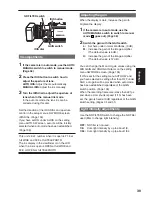 Предварительный просмотр 39 страницы Panasonic AG HVX200 - Camcorder Operating Instructions Manual