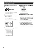 Предварительный просмотр 22 страницы Panasonic AG-HVX200E Operating Instructions Manual