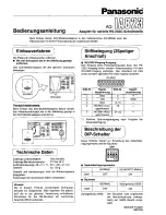 Preview for 2 page of Panasonic AG-IA823P Operating Instructions
