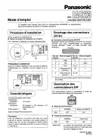 Preview for 3 page of Panasonic AG-IA823P Operating Instructions