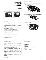 Preview for 1 page of Panasonic AG-LW7208G Operating Instructions Manual