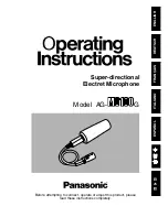Panasonic AG-MC100G Operating Instructions Manual preview