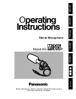 Panasonic AG-MC15P Operating	 Instruction preview